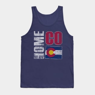 Colorado Home CO 1876 State Flag Tank Top